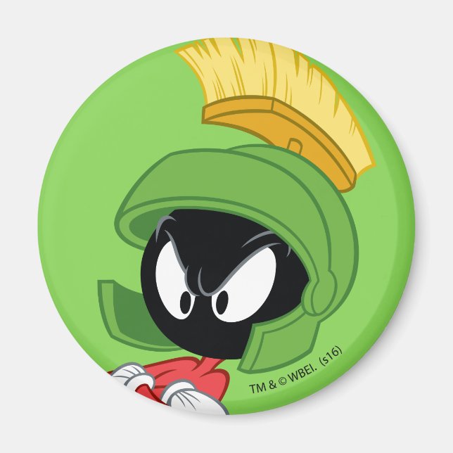 MARVIN THE MARTIAN™ | Überquerte Waffen Magnet (Vorne)