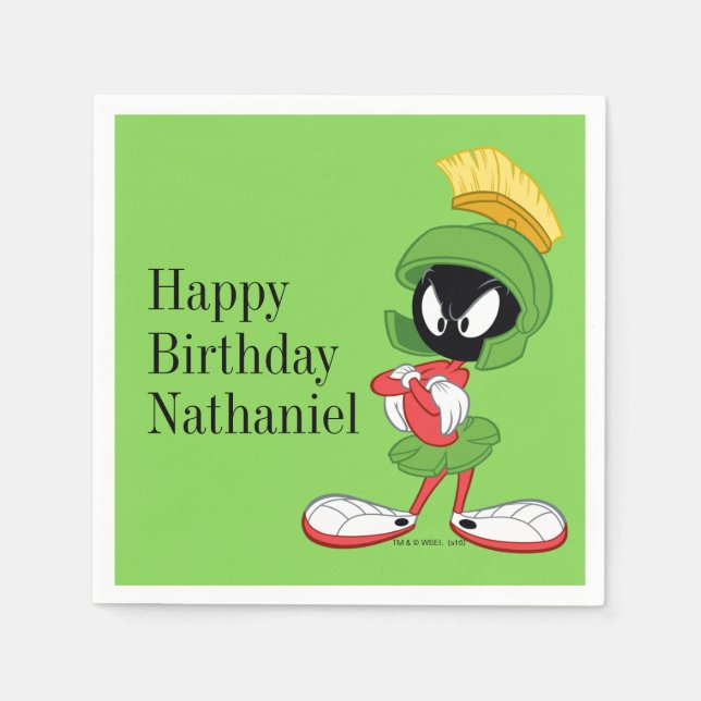 MARVIN THE MARTIAN™ | Überquerte Waffen Serviette (Vorderseite)