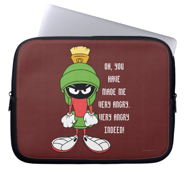 MARVIN THE MARTIAN™ Upstream Laptopschutzhülle (Vorderseite)