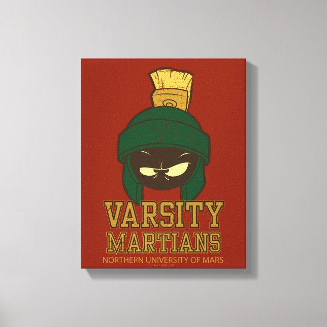 MARVIN THE MARTIAN™ Varsity Collegiate Graphic Leinwanddruck (Vorderseite)