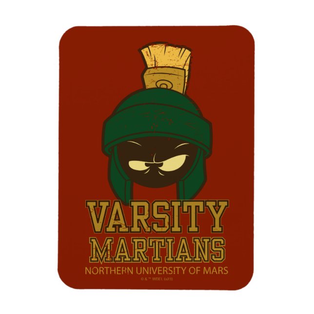 MARVIN THE MARTIAN™ Varsity Collegiate Graphic Magnet (Vertikal)