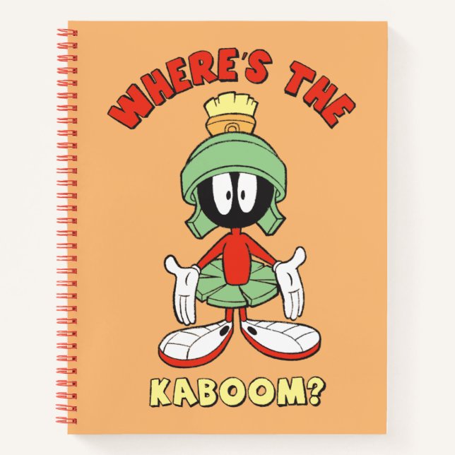 MARVIN THE MARTIAN™ Wo ist der Kaboom? Notizbuch (Vorderseite)