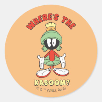 MARVIN THE MARTIAN™ Wo ist der Kaboom? Runder Aufkleber