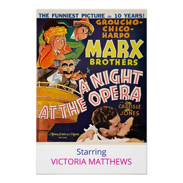 Marx Brothers Personalized Star Movie Poster (Vorderseite)