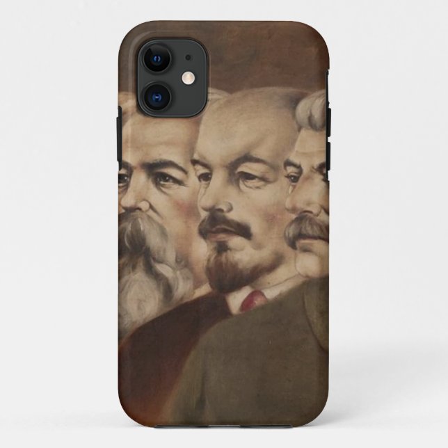 Marx, Engels, Lenin und Stalin Case-Mate iPhone Hülle (Rückseite)