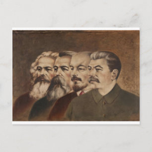 Marx, Engels, Lenin und Stalin Postkarte