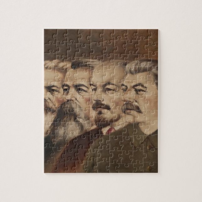 Marx, Engels, Lenin und Stalin Puzzle (Vertikal)