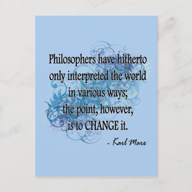 Marx Postkarte (Vorderseite)