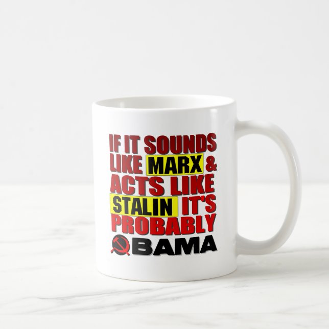 Marx, Stalin? Obama! Tasse (Rechts)