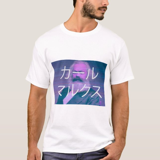 Marx Vaporwave T-Shirt (Vorderseite)