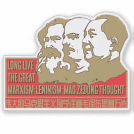Marxismus-Leninismus-Mao Zedong dachte Aufkleber