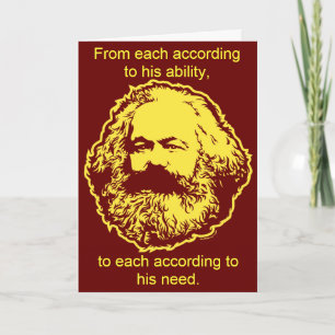 Marxist Birthday Card Karte