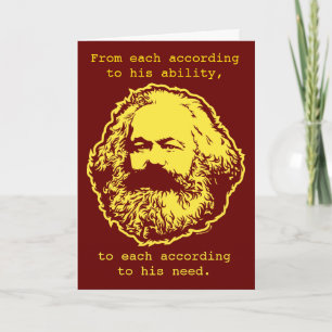 Marxist Birthday Card Karte