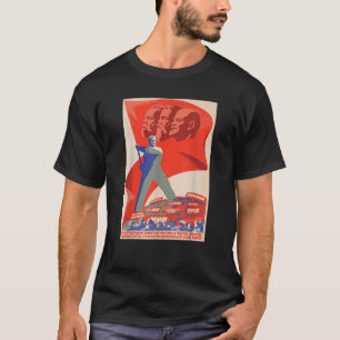 Marxist Revolutionär Vorreiter Vintager UdSSR Retr T-Shirt
