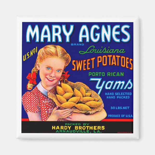 Mary Agnes Louisiana Yams Magnet (Vorne)