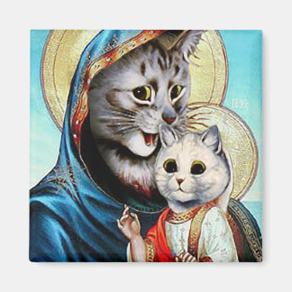 Mary and Baby Jesus Kätzchens Magnet