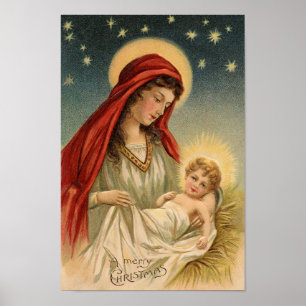 Mary and Baby Jesus Poster