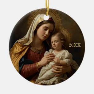 Mary and Baby Jesus Religious Weihnachtsschmuck