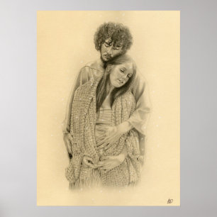 Mary and Joseph Poster/ Print Poster