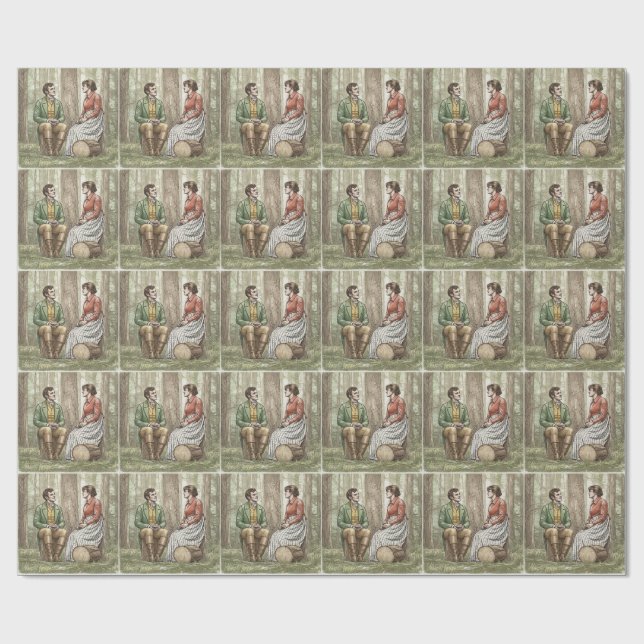 Mary and Tom in "The Other Bennet Sister" Geschenkpapier (Flach)