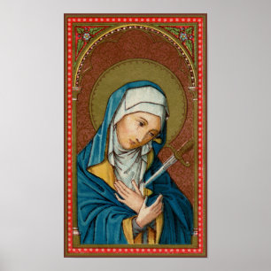 Mary as Mater Dolorosa (Mother of Traurows) (SAU20 Poster