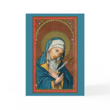 Mary as Mater Dolorosa (SAU20) Blank Greeting Card