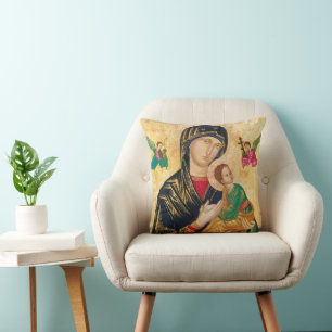MARY & BABY JESUS ART PILLOW KISSEN