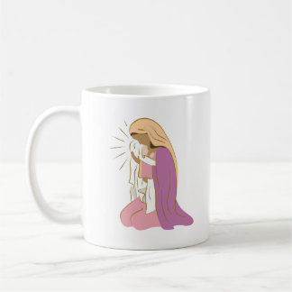 Mary & Baby Jesus Christliches Weihnachten Kaffeetasse