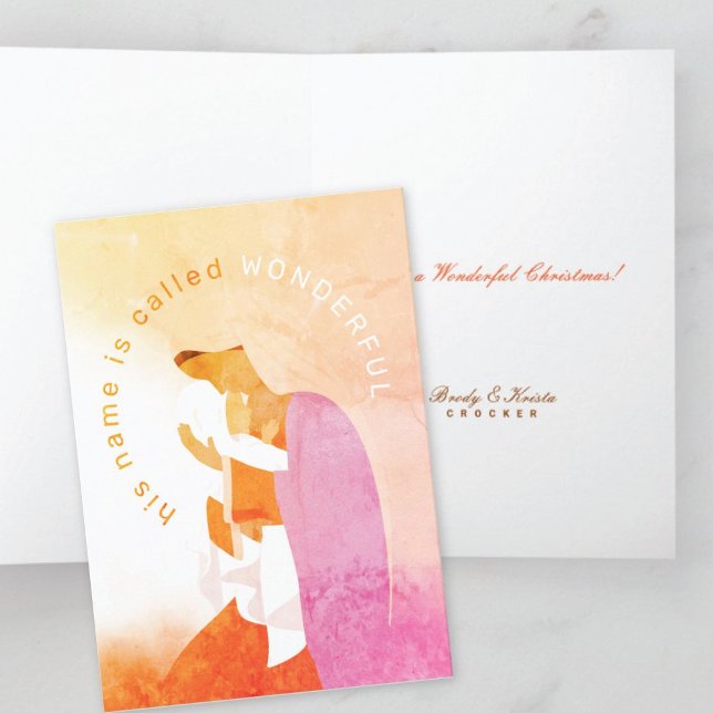 Mary & Baby Jesus Weihnachtskarte Karte (Von Creator hochgeladen)