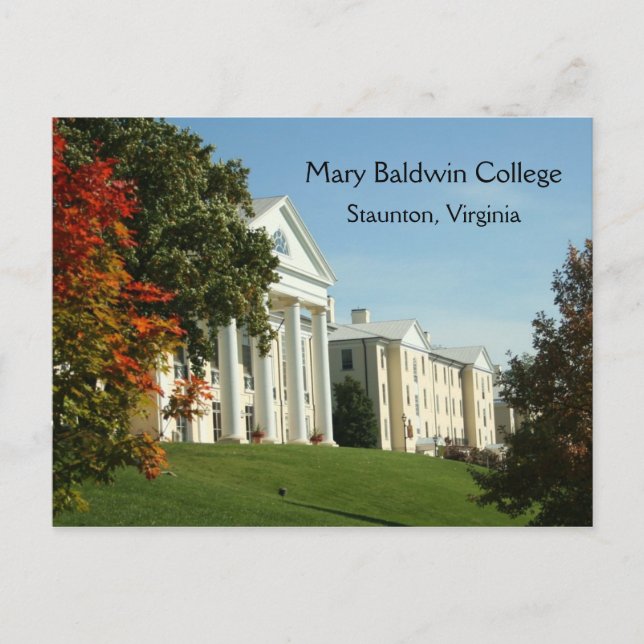 Mary Baldwin Uni Staunton VA Virginia Postcard Postkarte (Vorderseite)