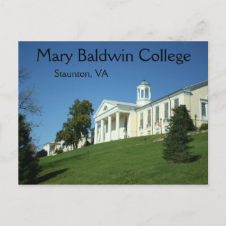 Mary Baldwin Uni Staunton VA Virginia Postcard Postkarte