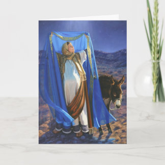 Mary Behielt diese Dinge Feiertagskarte