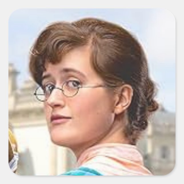 Mary Bennet  Quadratischer Aufkleber (Vorderseite)