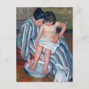 Mary Cassatt American Art The Kinder Bath Painting Postkarte