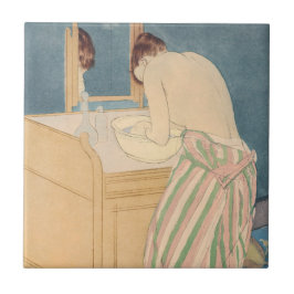 Mary Cassatt - Badegewässer für Frauen Fliese