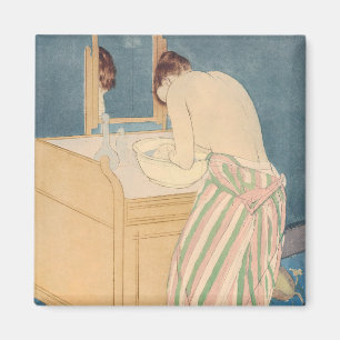 Mary Cassatt - Badegewässer für Frauen Magnet