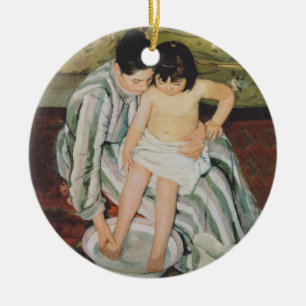 Mary Cassatt Child's Bath Painting Keramikornament