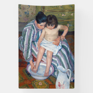 Mary Cassatt - Das Bad des Kindes / Das Bad Banner