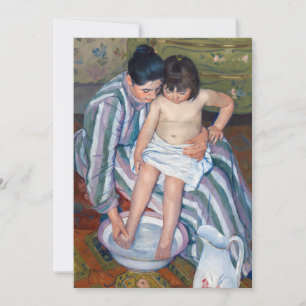 Mary Cassatt - Das Bad des Kindes / Das Bad Einladung