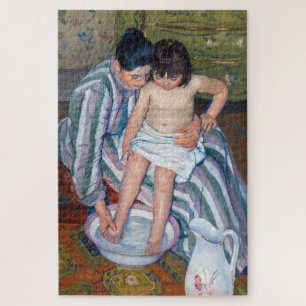 Mary Cassatt - Das Bad des Kindes / Das Bad Puzzle