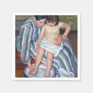 Mary Cassatt - Das Bad des Kindes / Das Bad Serviette