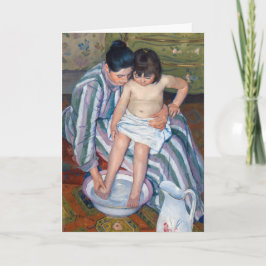 Mary Cassatt - Das Kinderbad / das Bad Karte