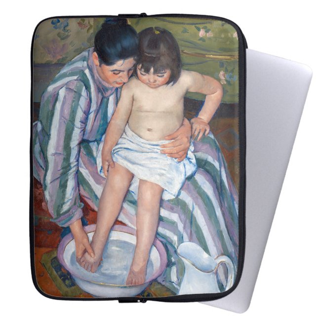 Mary Cassatt - Das Kinderbad / das Bad Laptopschutzhülle (Von Creator hochgeladen)
