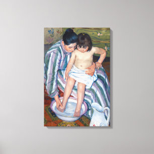Mary Cassatt - Das Kinderbad / das Bad Leinwanddruck