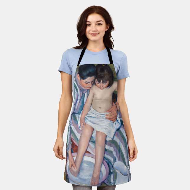 Mary Cassatt - Das Kinderbad / das Bad Schürze (Getragen)