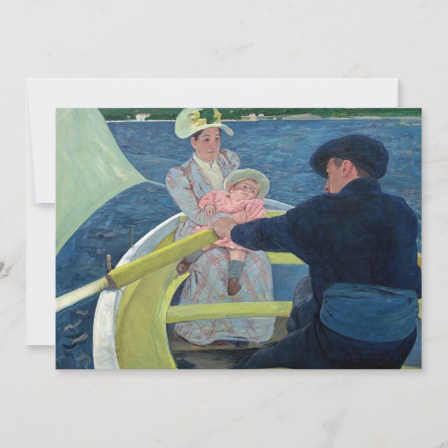 Mary Cassatt - Das Party für Boote Einladung (Vorderseite)