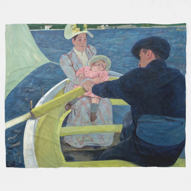 Mary Cassatt - Das Party für Boote Fleecedecke (Vorderseite (Horizontal))