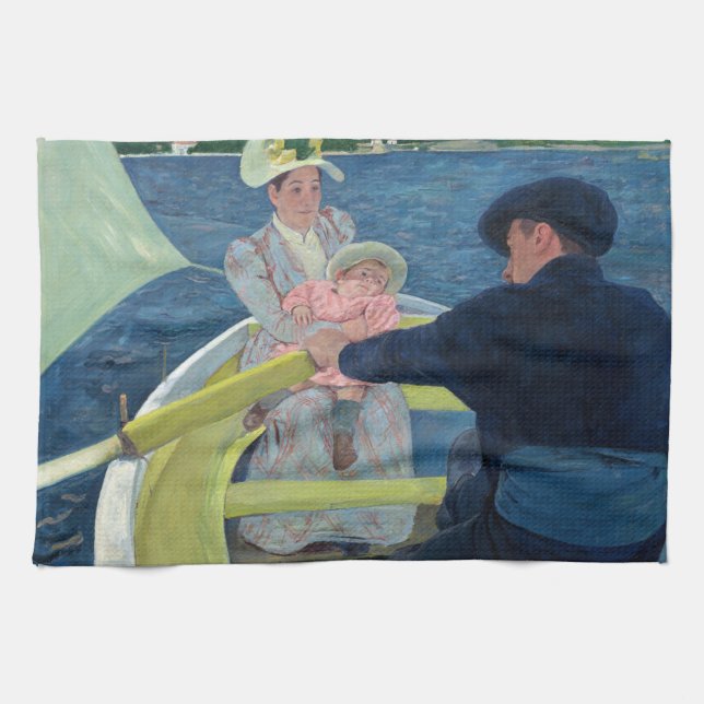 Mary Cassatt - Das Party für Boote Geschirrtuch (Horizontal)