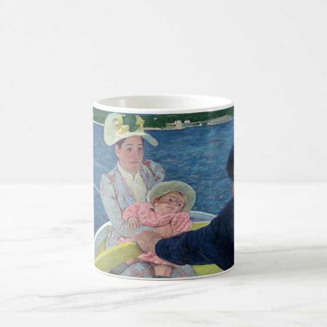 Mary Cassatt - Das Party für Boote Kaffeetasse (Mittel)