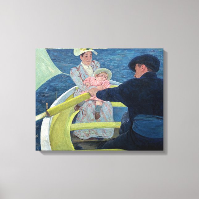 Mary Cassatt - Das Party für Boote Leinwanddruck (Vorderseite)